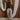Elani Beige Snake Barrel Leg Jeans- full body view