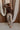 Elani Beige Snake Barrel Leg Jeans- full body view