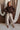 Elani Beige Snake Barrel Leg Jeans- front full view
