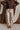 Elani Beige Snake Barrel Leg Jeans- top view