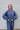 Ragan Navy Waffle Knit Pullover Sweatshirt - front view