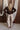 Elani Beige Snake Barrel Leg Jeans- full back view