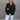 Lena Hunter Green Quarter Button-Up Sweatshirt- front view