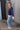 Layla Blue Knit Long Sleeve Sweater- full side view