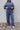 Ragan Navy Waffle Knit Pants - lower body front view