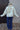 Esther Cream Multi Floral Sherpa Jacket - full body back view