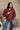 Jasmine Burgundy Long Sleeve Jacket- top view