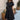 Rachel Black Belt Flare Midi Dress- frontal side full body view
