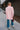 Kendall Pink High Neck Long Sleeve Sweater- full body back view