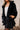 Juliette Faux Fur Long Sleeve Jacket in Black - close side view