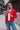 Cecelia Red Bows Knit Cardigan - top view