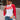 AMORE! Red & White Graphic Tee- front view