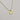Cora Gold Dipped Heart Necklace- close up view