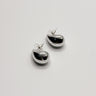 Camila Silver Scoop Teardrop Earring- front view