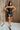 Melody Black Faux Leather Mini Dress- full body front view