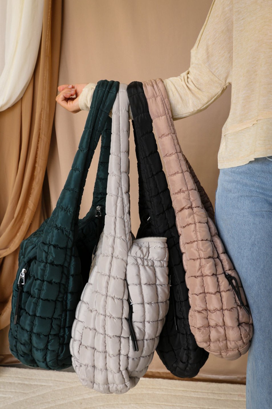 Olivia Quilted Tote - All Colors