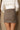 Matilda Brown Herringbone Mini Skirt -  back view