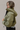 Brittany Olive Green Puffer Cropped Jacket- side view