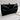 Lillian Black Bow Clutch - Frontal view