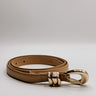 Angelina Skinny Leather Belt - Tan