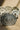 Ada White & Silver Oval Buckle Boho Belt- close up detail view