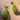 Amora Green Marble Stone Dangle Earring- close up view