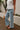 Ashleigh Blue Denim Scalloped Pants - lower body frontal side