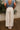 Jessie Ivory Wide Leg Drawstring Pants - back view