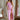 Elisa Pink Lace Floral Slit Maxi Dress- full body view