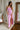 Elisa Pink Lace Floral Slit Maxi Dress- full body view