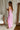 Elisa Pink Lace Floral Slit Maxi Dress- full side view