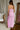 Elisa Pink Lace Floral Slit Maxi Dress- full back view