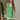 Journey Green & White Sleeveless Mini Dress- front view
