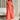 Layla Orange & Pink Stripe Midi Dress- full body view
