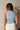 Kimber Blue Mesh Ruched Tank Top - back view