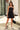 Gia Black Flare Strapless Mini Dress- full body view