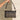 Maggie Black & Ivory Woven Leather Purse - front view