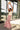 Asha Red & Cream Floral Mesh Midi Skirt - full body 
