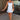 Natalie Blue Tie Strap Mini Dress - full body front view