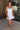 Natalie Blue Tie Strap Mini Dress - full front view