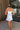 Natalie Blue Tie Strap Mini Dress - full back view