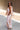 Gianna Cream & Orange Floral Pants - full body side view