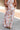 Gianna Cream & Orange Floral Pants - back view