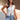 Reyna Cream Sunburst Split Hem Top - front view
