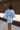 Naomi Light Blue Button-Up Top -back  view