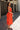 Tori Red-Orange Tiered Halter Midi Dress - side view