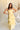 Willow Yellow Tiered Flare Midi Dress- front view