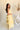 Willow Yellow Tiered Flare Midi Dress- full side view