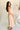 Margot Peach Strapless Linen Midi Dress - full body side view