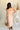 Margot Peach Strapless Linen Midi Dress - back view